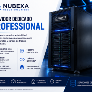 Servidor Dedicado Professional Nubexa AMD EPYC 9224 128 GB RAM