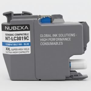 Cartucho de tinta compatible cian Nubexa NT-LC3019C de ultra alta capacidad XXL.